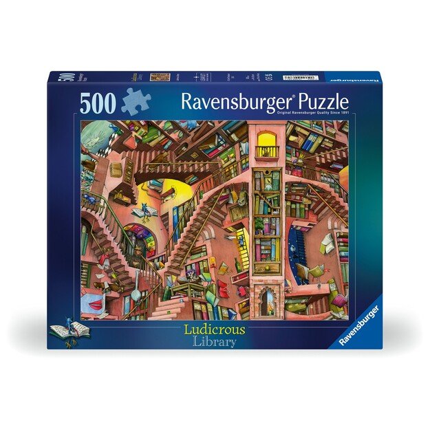 Ravensburger - Puzzle Ludicrous Library 500p (12000681)