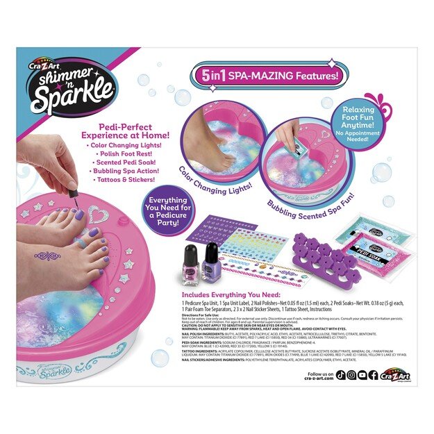 SHIMMER N SPARKLE - 5 IN 1 LIGHT UP SPA SALON (65628)