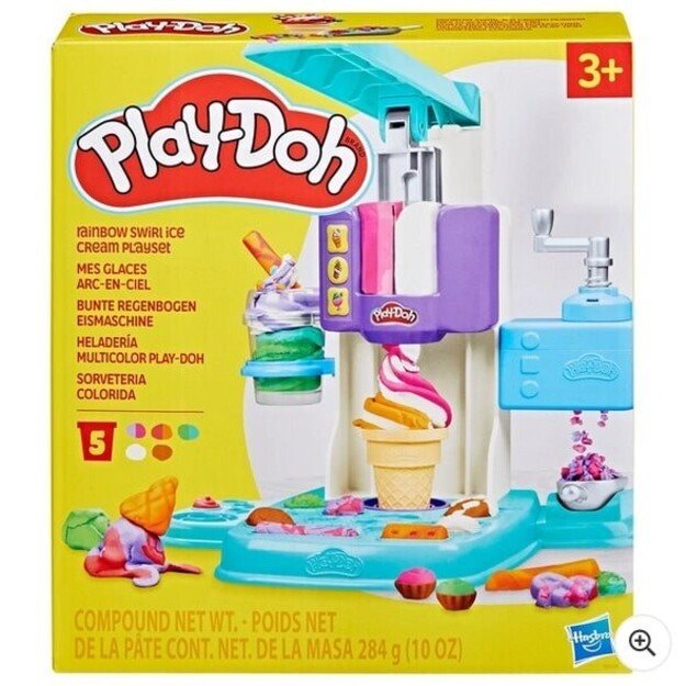 Play-Doh - Rainbow Swirl Ice Cream Playset (G0028)