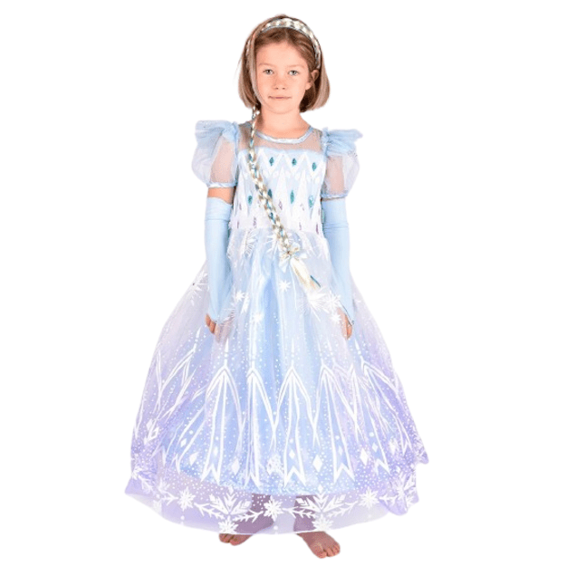 Den Goda Fen - Princess dress - Frozen Blue (98-104 cm) (F65010)