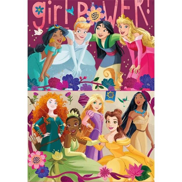 Educa - 2x48 Disney Princess 2 Puzzles (80-19675)