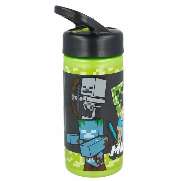 Stor - Sipper Water Bottle (410ml)  - Minecraft (088808718-40401)