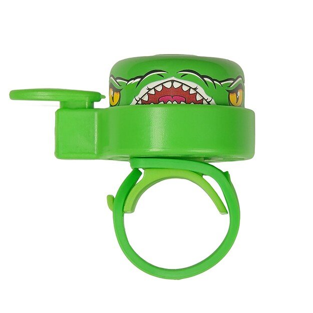 Crazy Safety - Green Crocodile Bicycle Bell for Kids - Green - Unisize