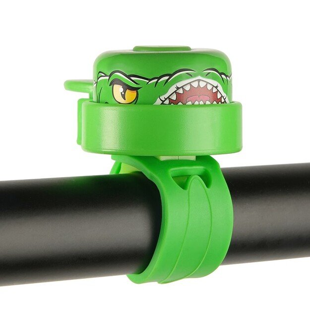 Crazy Safety - Green Crocodile Bicycle Bell for Kids - Green - Unisize