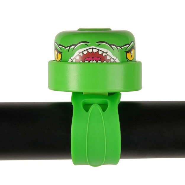 Crazy Safety - Green Crocodile Bicycle Bell for Kids - Green - Unisize