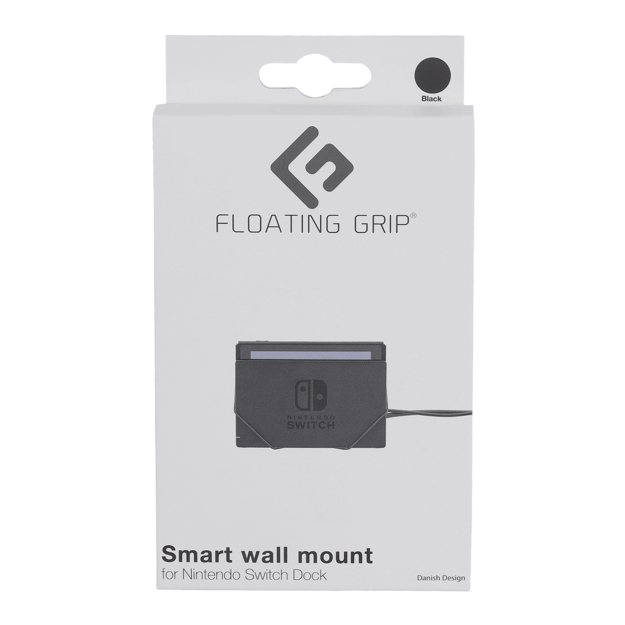 Nintendo Switch dock wall mount by FLOATING GRIP®, Black