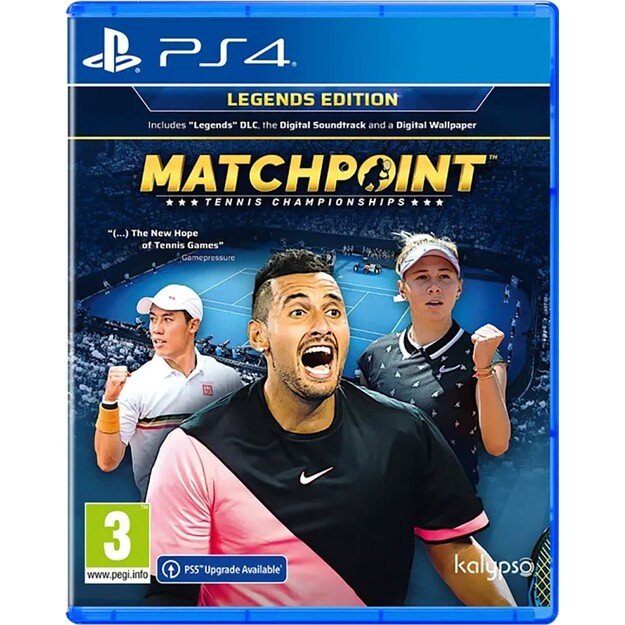 Matchpoint: Tennis Championships (Legends Edition)
      
        - PlayStation 4