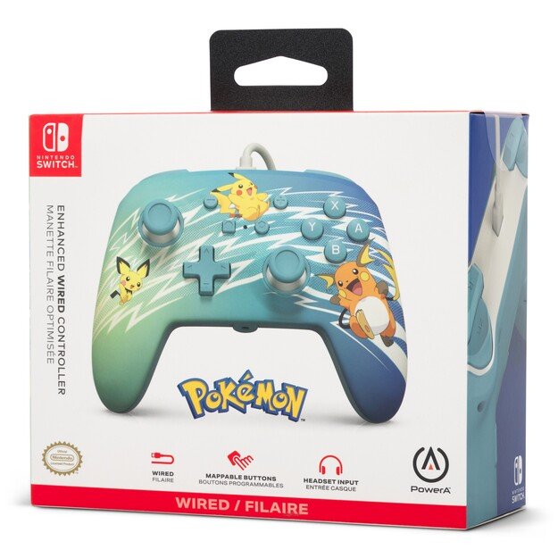 PowerA Enhanced Wired Controller - Nintendo Switch - Pikachu Evolution