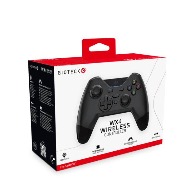 Gioteck Wx-4 Wireless Bt Controller (Black)(Nsw)