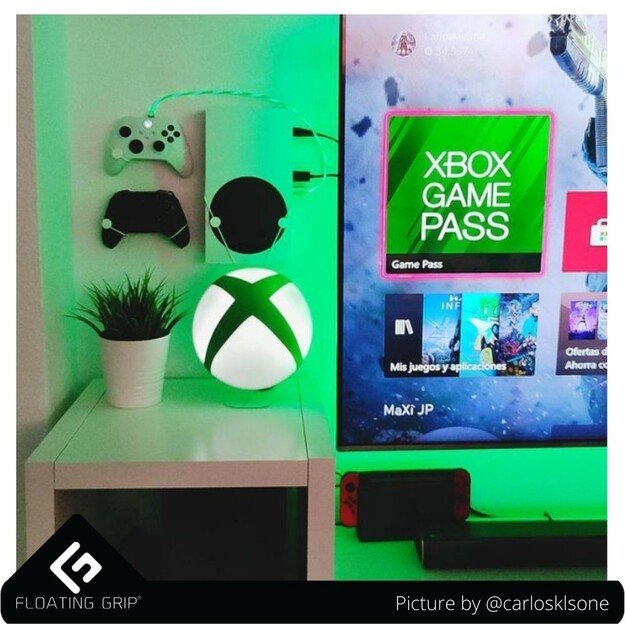 Floating Grip Xbox Seriex S Wall Mount - Bundle White