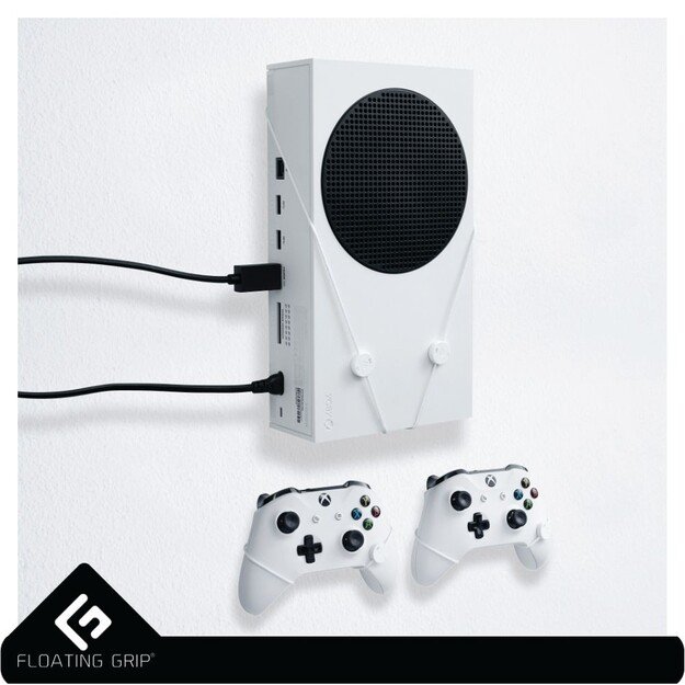 Floating Grip Xbox Seriex S Wall Mount - Bundle White