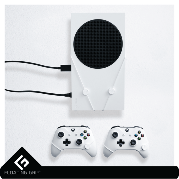 Floating Grip Xbox Seriex S Wall Mount - Bundle White