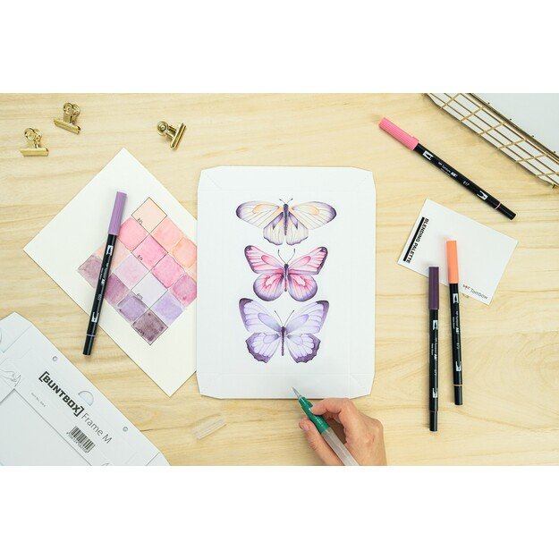 Tombow - Watercoloring Canvas set Butterflies