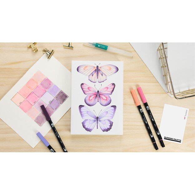Tombow - Watercoloring Canvas set Butterflies