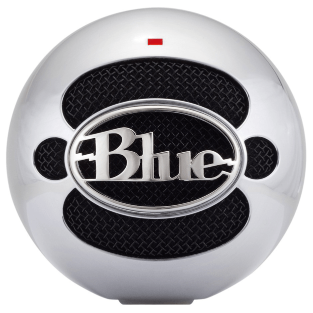 Blue - Microphone Snowball Brushed Aluminium