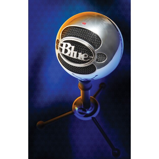 Blue - Microphone Snowball Brushed Aluminium