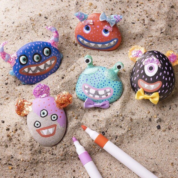 Craft Kit - Stone Decoration - Monster (977677) 2