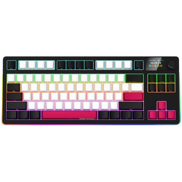 Gaming Keyboard LORGAR LRG-KBP70TKLW-BK-US