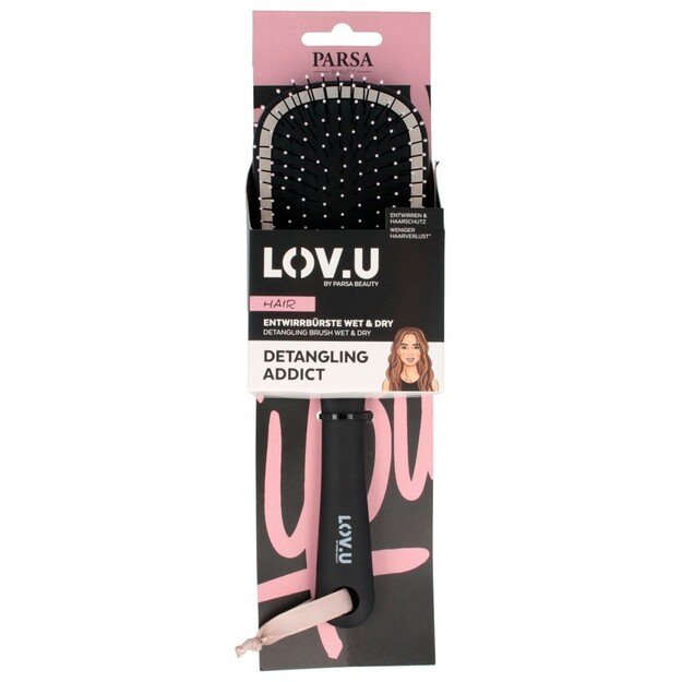 Parsa - LOV.U W&D Detangling Brush Black