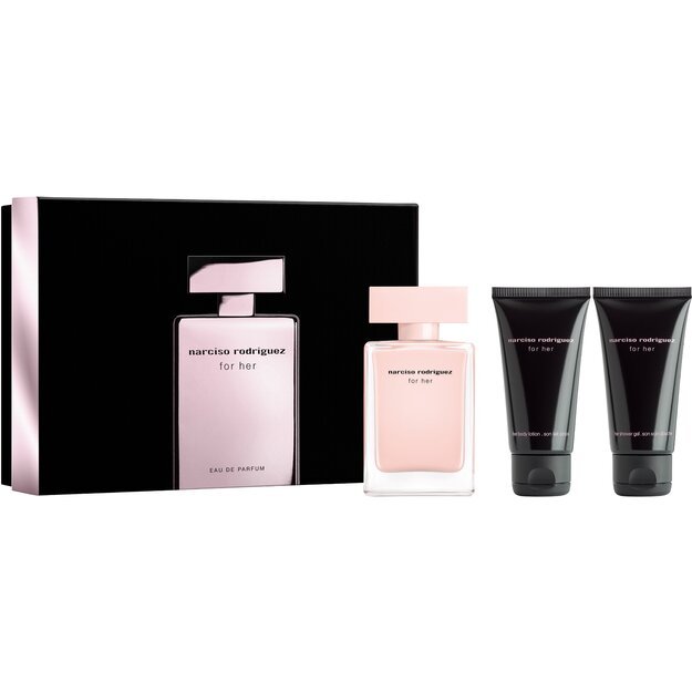 Narciso Rodriguez - For Her EDP 50 ml+ Body Lotion 50 ml + Shower Gel 50 - Giftset