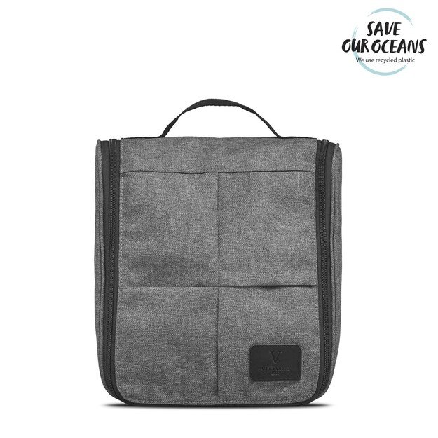 Vittorio - Hang-up Washbag in Grey