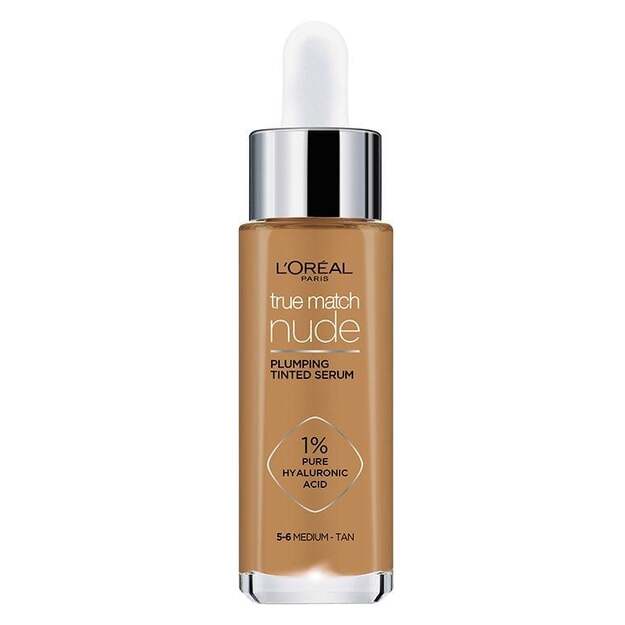 L'Oréal - True Match Nude Plumping Tinted Serum - Medium-Tan 5-6