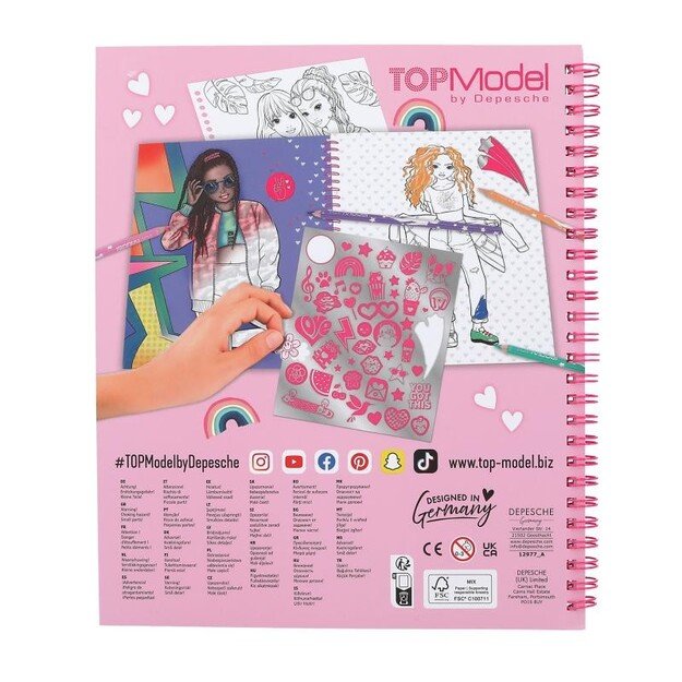 TOPModel Colouring Book With Reversible Sequins ( 0412977 )