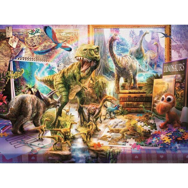 Ravensburger - Puzzle Dino Toys Come To Life 100p