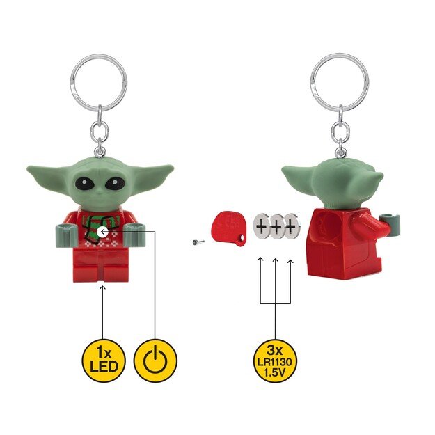 LEGO - Keychain w/LED Star Wars - Baby Yoda Ugly Sweater (4005036-KE208H)