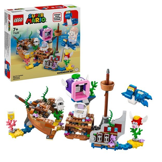 LEGO Super Mario - Dorrie's Sunken Shipwreck Adventure Expansion Set (71432)