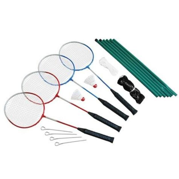 Spring Summer - Badminton set 4 players incl. net (302242)