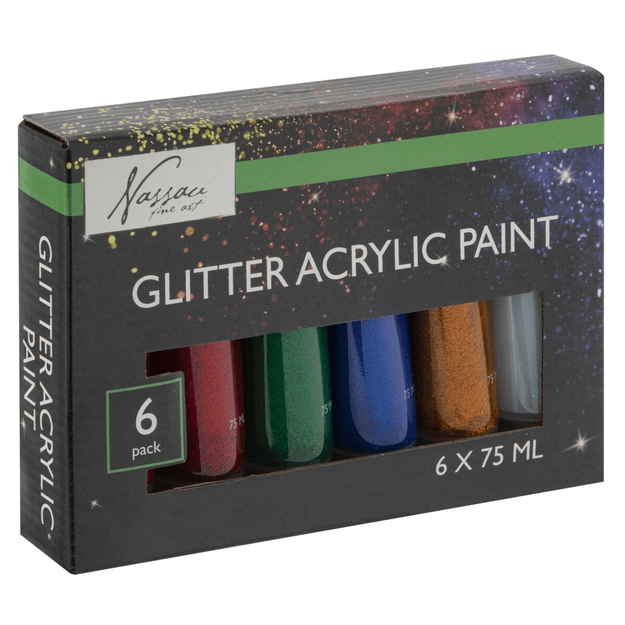 Nassau - Acrylic glitter paint  6x75ml (AR0756/GE)