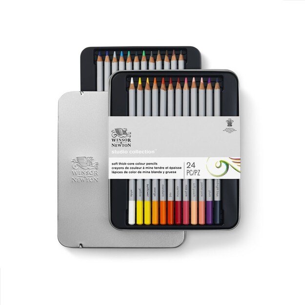 Winsor & Newton - Precision Pencil Coloured (24 pcs) (837246)