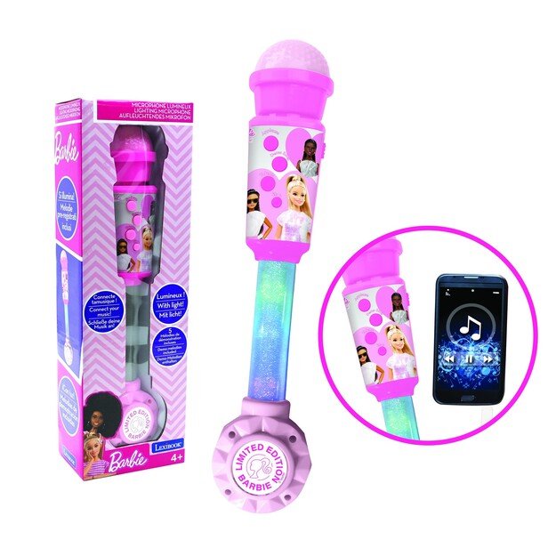 Lexibook - Barbie Trendy Lighting Microphone with speaker (MIC90BB)