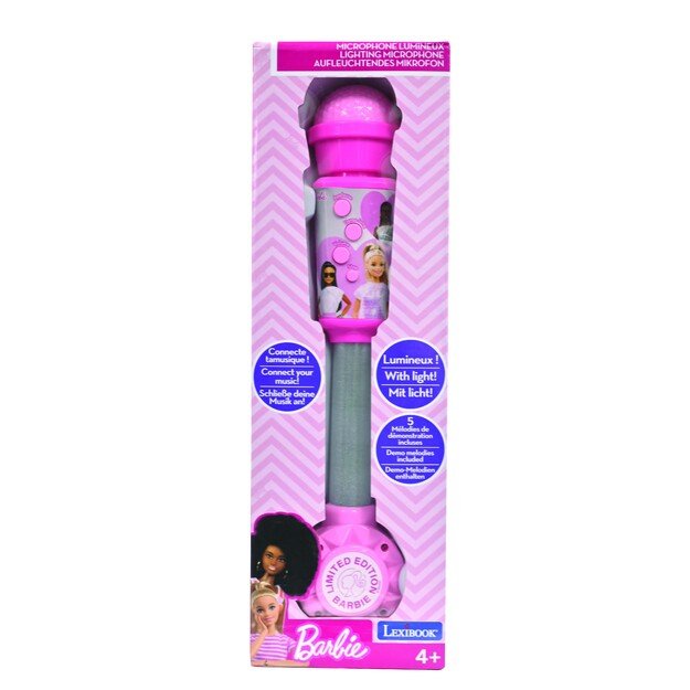 Lexibook - Barbie Trendy Lighting Microphone with speaker (MIC90BB)