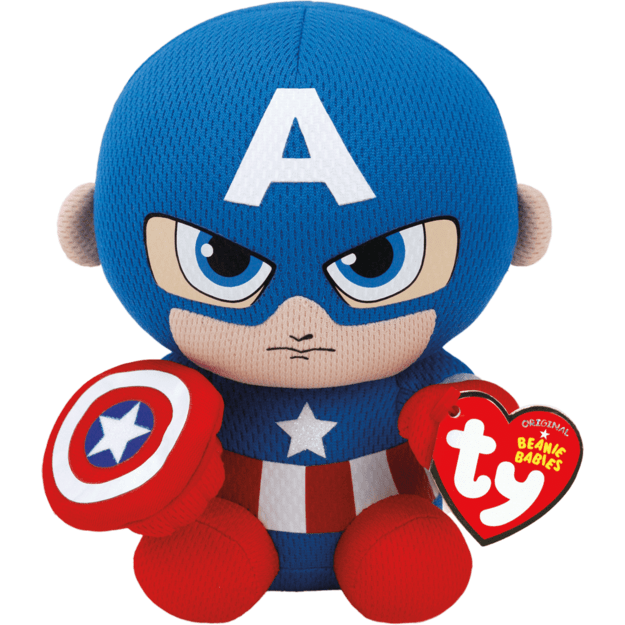 TY Plush - Beanie Boos - Captain America (Regular) (TY41189)