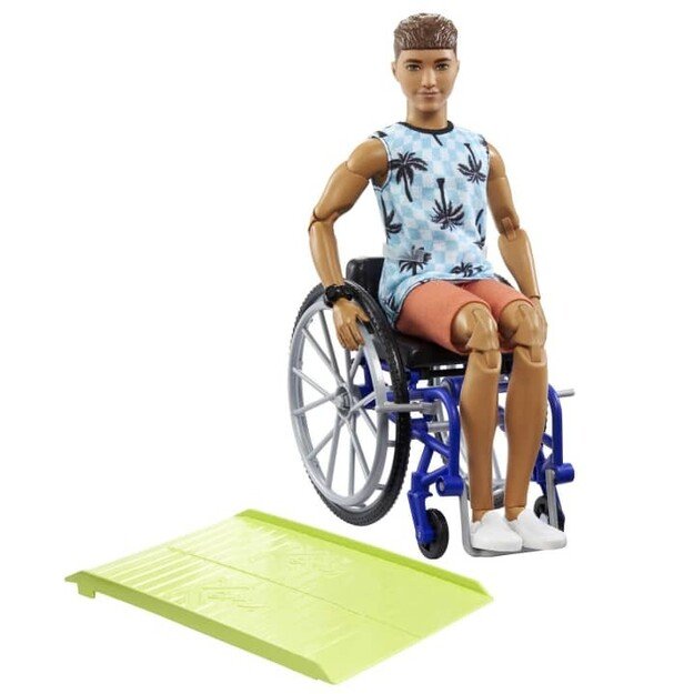 Barbie - Ken Doll With Wheelchair & Ramp (HJT59)