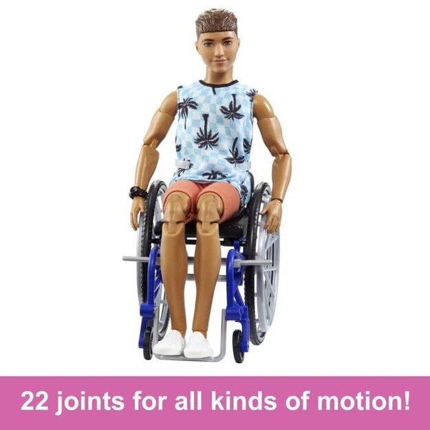 Barbie - Ken Doll With Wheelchair & Ramp (HJT59)