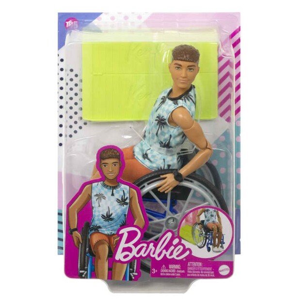 Barbie - Ken Doll With Wheelchair & Ramp (HJT59)