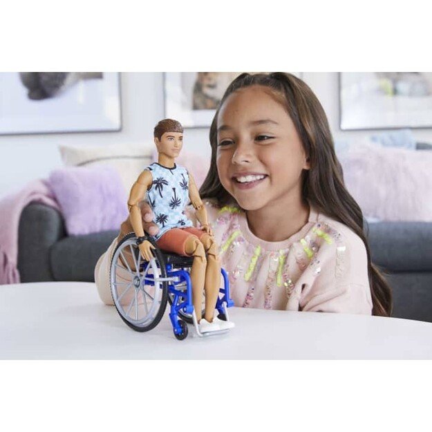 Barbie - Ken Doll With Wheelchair & Ramp (HJT59)