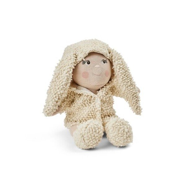 Smallstuff - Doll Clothing, Bouclé Shoes/Coat W. Rabbit Ears