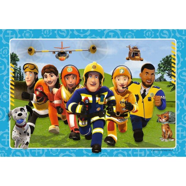 Ravensburger - Puzzle Fireman Sam Rescuers are coming 2x12p