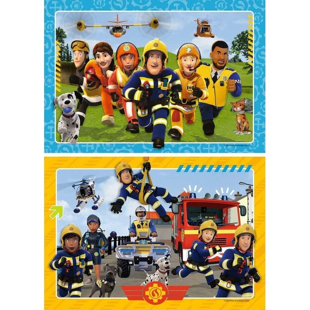 Ravensburger - Puzzle Fireman Sam Rescuers are coming 2x12p