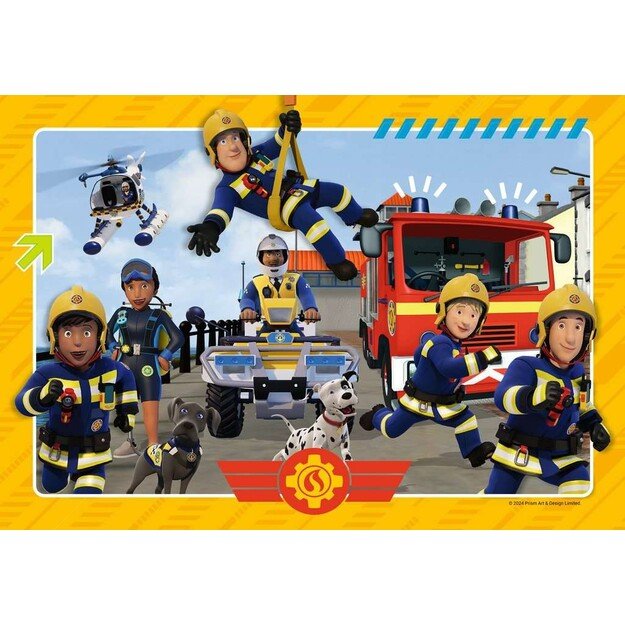 Ravensburger - Puzzle Fireman Sam Rescuers are coming 2x12p