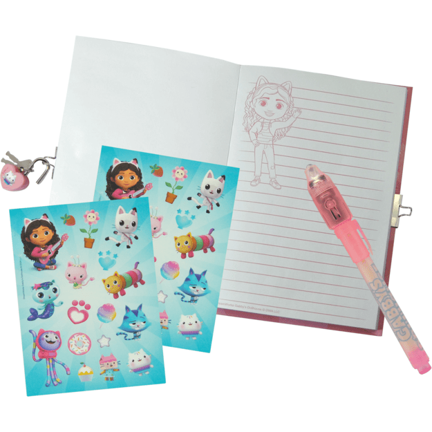 Kids Licensing - Gabbys Dollhouse - Diary w/ Magic  Pen (033704480)