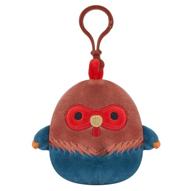 Squishmallows - Asst 9 cm P15 Clip On - Brown and Blue Rooster