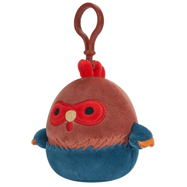 Squishmallows - Asst 9 cm P15 Clip On - Brown and Blue Rooster