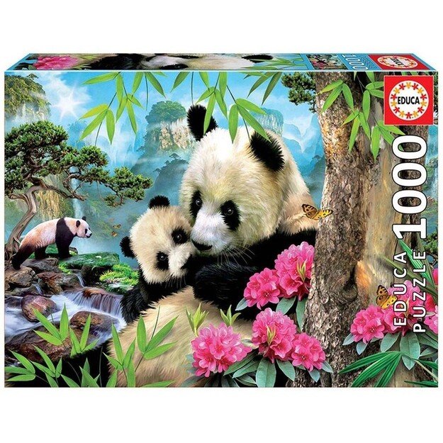 Educa - 1000 pcs - Morning Panda Puzzle (017995)