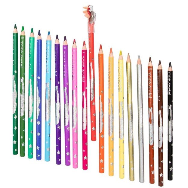 TOPModel - 18 Colouring Pencilswith sharpener - (0612215)