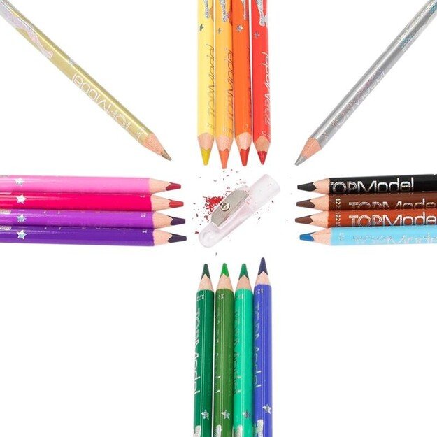 TOPModel - 18 Colouring Pencilswith sharpener - (0612215)